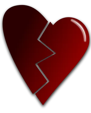 Broken Heart Concept PNG Image