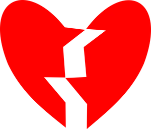 Broken Heart Graphic PNG Image