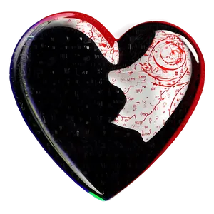 Broken Heart Silhouette Black Png 32 PNG Image