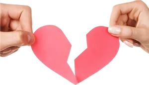 Broken Heart Symbolism PNG Image