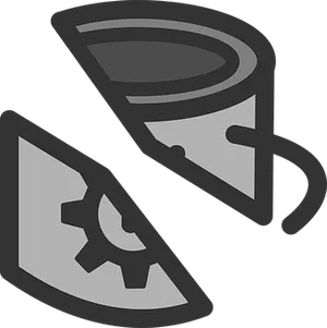 Broken Mug Icon PNG Image