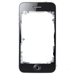 Broken Smartphone Screen Illustration Png 06242024 PNG Image