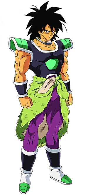 Broly Classic Pose Dragon Ball Z PNG Image