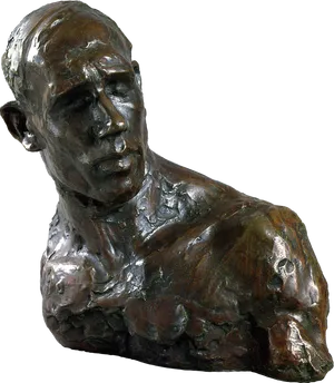 Bronze Bust Sculpture PNG Image