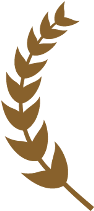 Bronze Laurel Leaf Graphic PNG Image