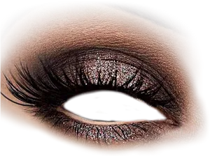 Bronze Smoky Eye Makeup PNG Image