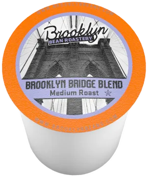 Brooklyn Bridge Blend Coffee Label PNG Image