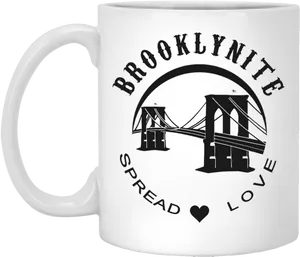 Brooklynite Spread Love Mug PNG Image