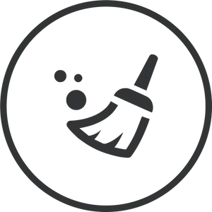 Broom Sweeping Icon PNG
