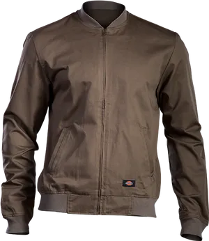 Brown Bomber Jacket Product Photography PNG Image