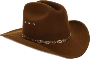 Brown Cowboy Hat Isolated PNG Image