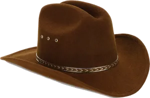 Brown Cowboy Hat Isolated PNG Image