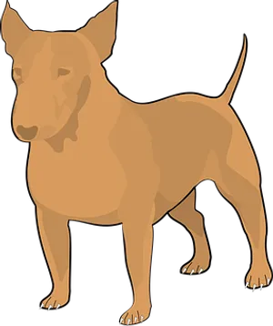 Brown Dog Illustration PNG Image