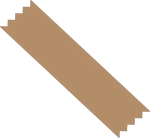 Brown Duct Tape Strip PNG Image