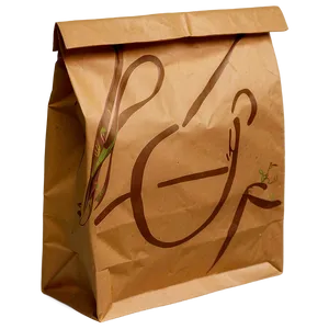 Brown Paper Food Bag Png Omk62 PNG Image