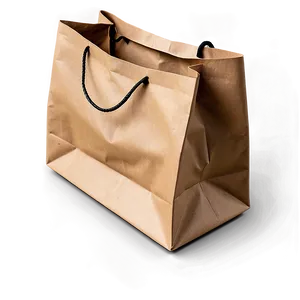 Brown Paper Gift Bag Png Cle PNG Image