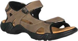 Brown Sports Sandal Product Image PNG Image