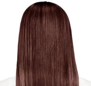 Brown Straight Hair Wig PNG Image