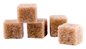 Brown Sugar Cubes Transparent Background PNG Image