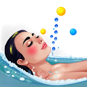 Bubble Bath Relaxation Png Fja18 PNG Image