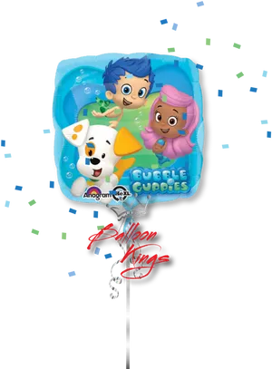 Bubble Guppies Balloon Decoration PNG Image