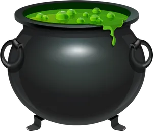 Bubbling Witchs Cauldron Clipart PNG Image