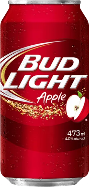 Bud Light Apple Can Design PNG Image