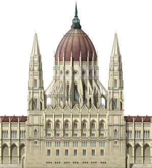 Budapest Hungarian Parliament Building PNG Image