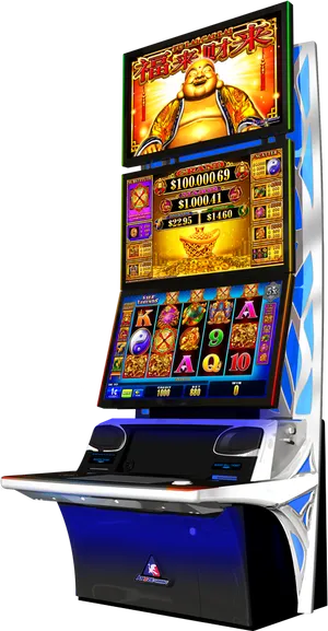 Buddha Themed Slot Machine PNG Image