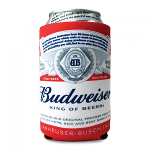 Budweiser Beer Can Design PNG Image