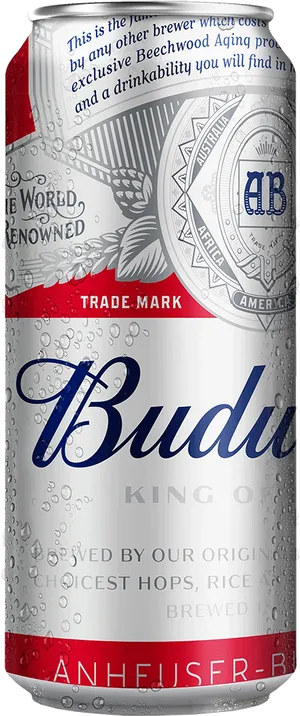 Budweiser Beer Can Design PNG Image