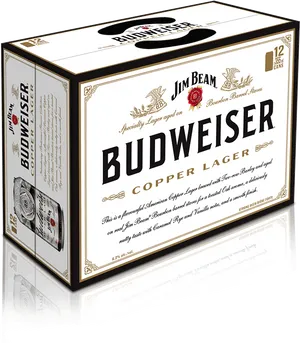 Budweiser Copper Lager Box PNG Image