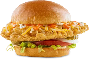 Buffalo Chicken Sandwich PNG Image