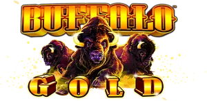 Buffalo Gold Slot Game Logo PNG Image