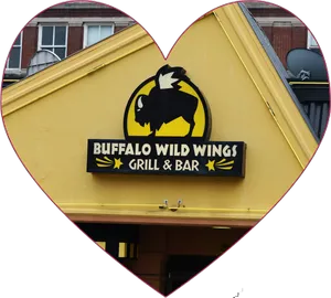 Buffalo Wild Wings Grill Bar Signage PNG Image