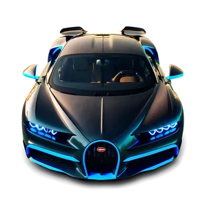 Bugatti Chiron Neon Lights Png Qxa PNG Image