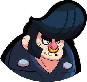 Bull Brawl Stars Character Art PNG Image