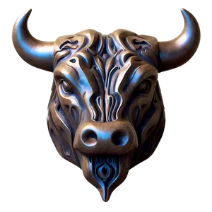 Bull Head Carving Png Ybs7 PNG Image