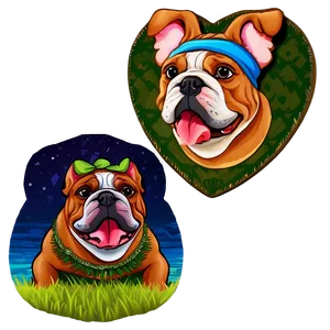 Bulldog Family Moments Png Xmt20 PNG Image