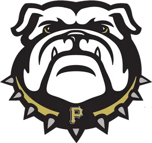 Bulldog Spike Collar Logo PNG Image