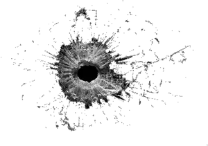 Bullet Hole Glass Texture PNG Image