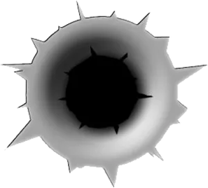 Bullet Hole Graphic Black Background PNG Image