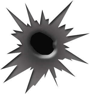 Bullet Hole Graphic Illustration PNG Image