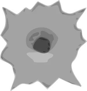 Bullet Hole Illustration PNG Image