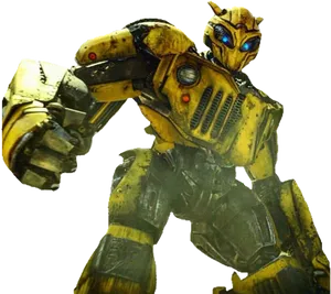 Bumblebee Autobot Warrior PNG Image