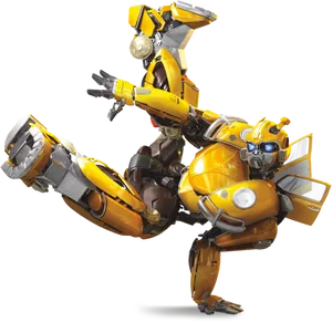 Bumblebee Transformers Autobot Pose PNG Image