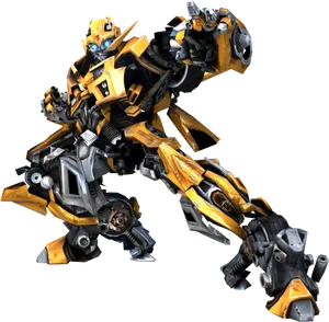 Bumblebee Transformers Robot Mode PNG Image