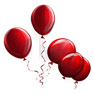 Bunch Of Red Balloons Png Dkd23 PNG Image