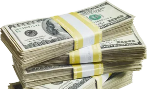 Bundlesof U S Dollars PNG Image