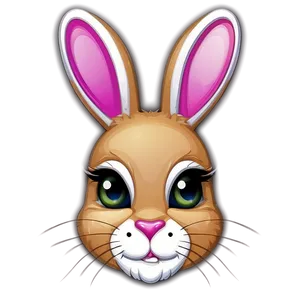 Bunny Face Artwork Png Glg PNG Image